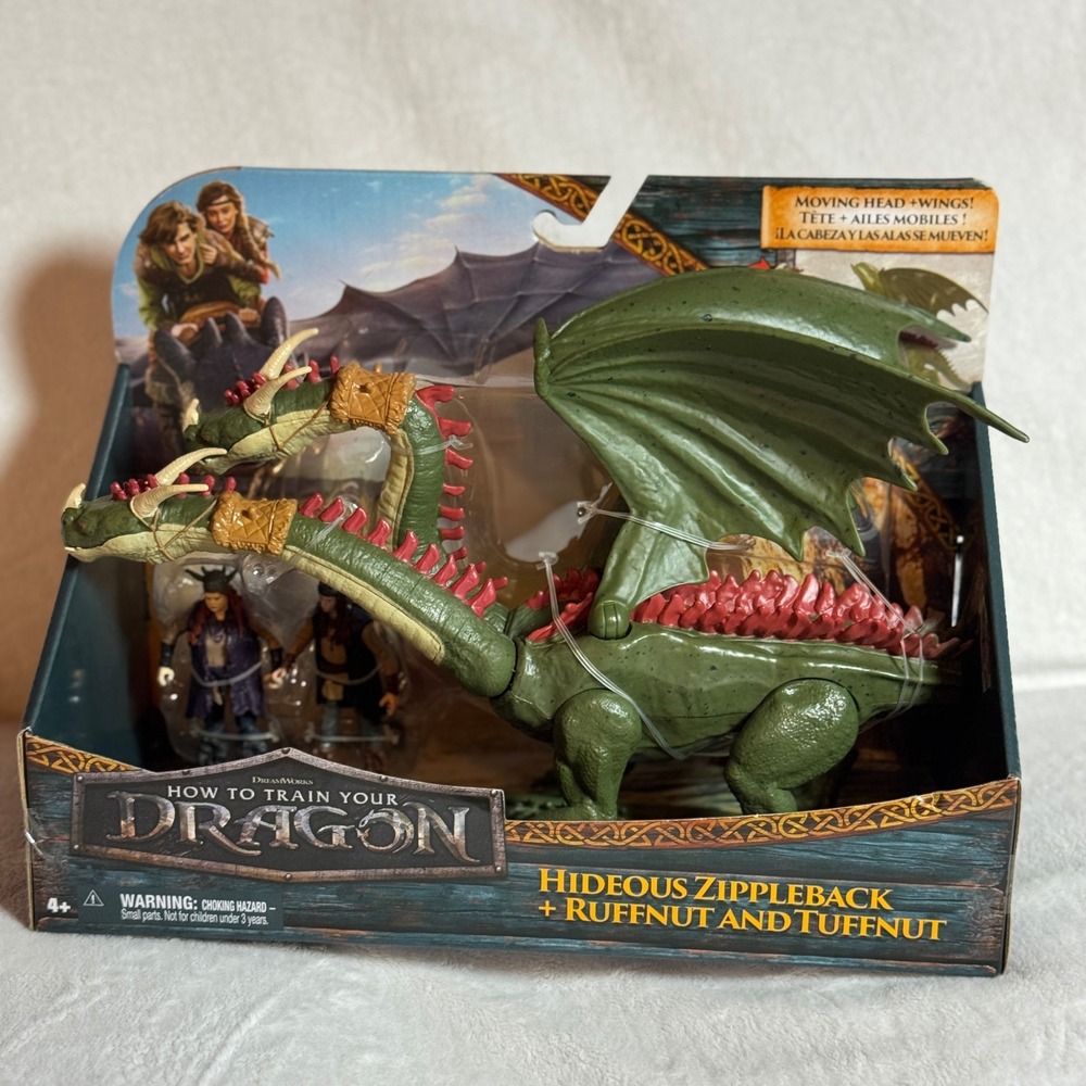 How To Train Your Dragon Live Action Hideous Zippleback + Ruffnut & Tuffnut NEW